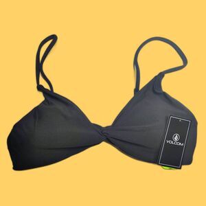 Volcom Simply Seamless V-Neck Bikini Top Size Medium